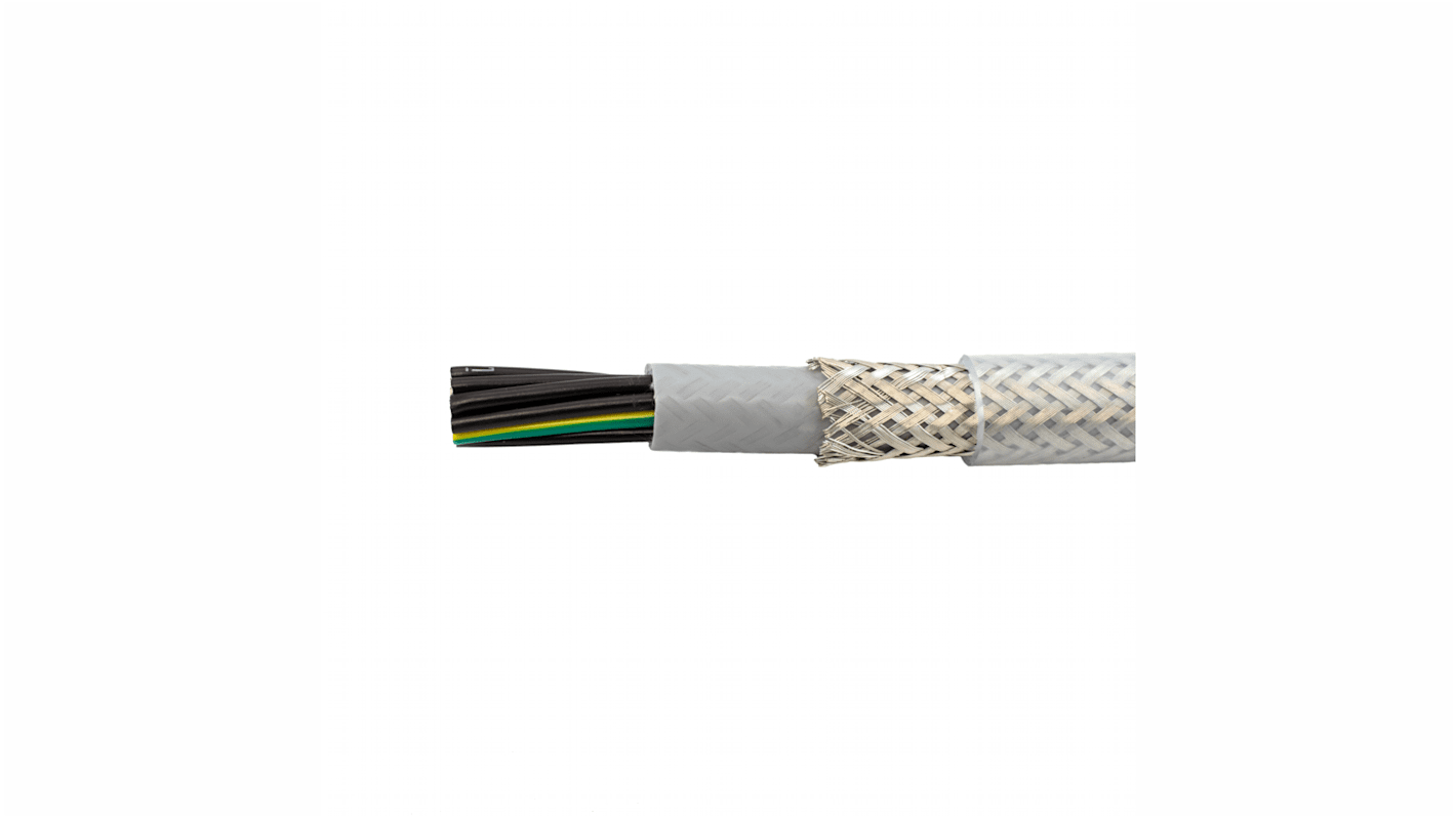 Alpha Wire 470031CY Steuerkabel, 3-adrig x 1 mm² Grau, 300m, 17 AWG