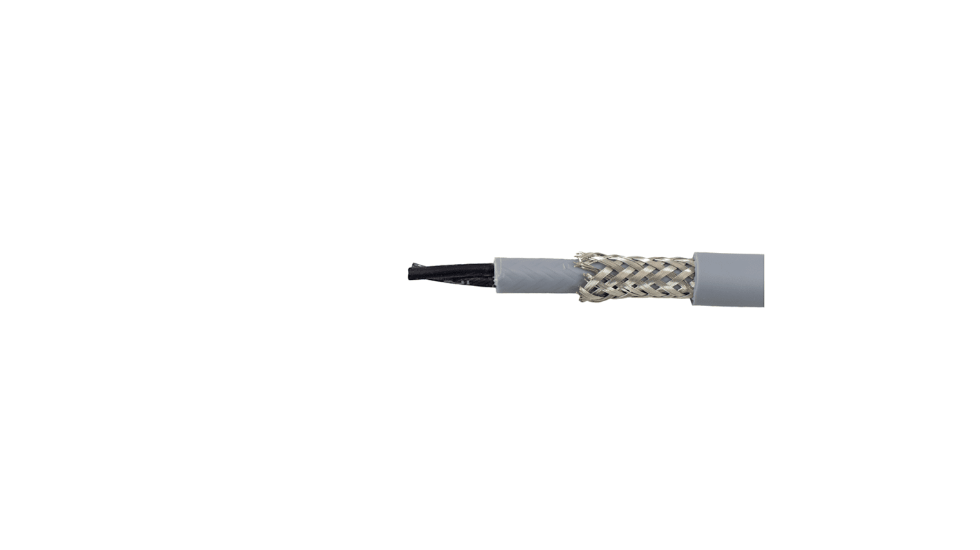 Alpha Wire 470045CY Control Cable, 5 Cores, 0.5 mm², Screened, 300m, Transparent PVC Sheath, 21 AWG