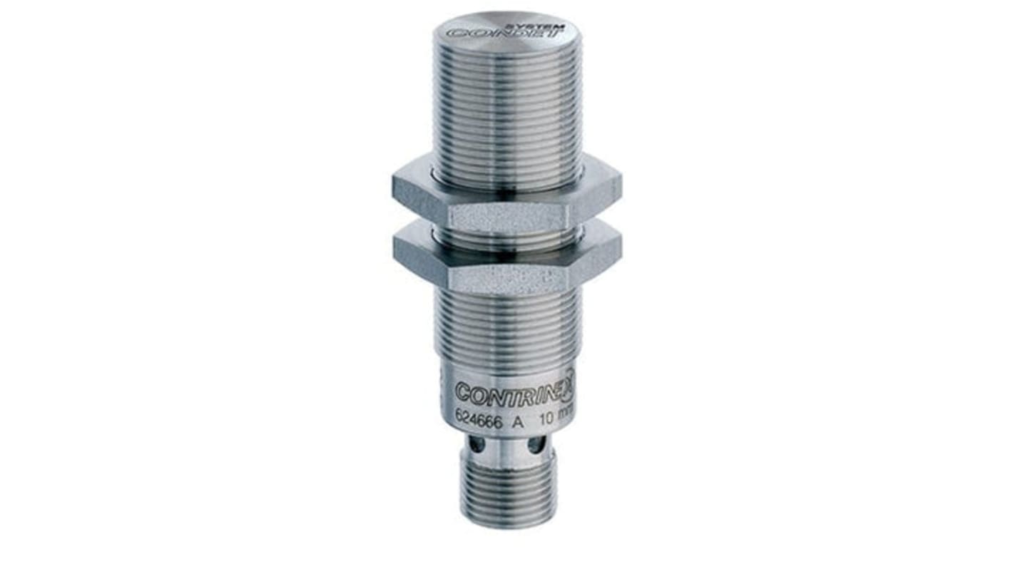 Contrinex from Molex Inductive Threaded Barrel Proximity Sensor, M18, 10 mm Detection