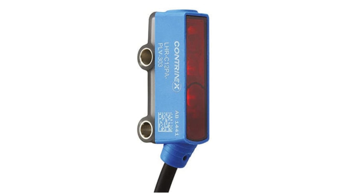 Contrinex from Molex Kubisch Optischer Sensor, Hintergrundunterdrückung, Bereich 2 → 120 mm, PNP Ausgang,