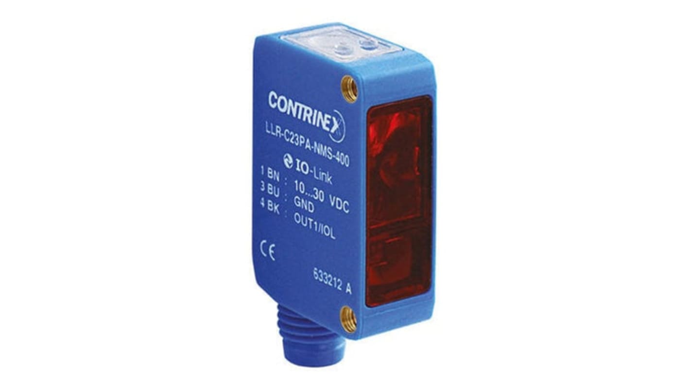 Rs-Online Sensore fotoelettrico Rettangolare Contrinex from Molex Attraverso il fascio rilevamento 0 → 30000 mm uscita