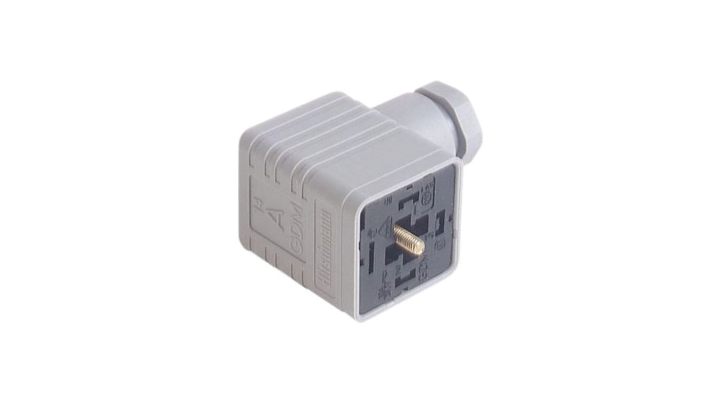 Connettore solenoide Hirschmann, Femmina, 50 V CA/CC