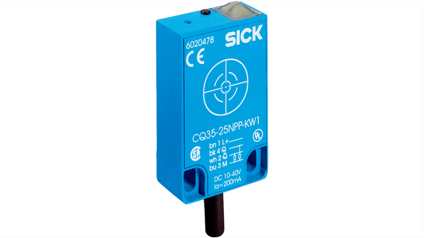 Rs-Online Sensore di prossimità rettangolare SICK rilevamento 4 → 25 mm 10 → 36 V CC