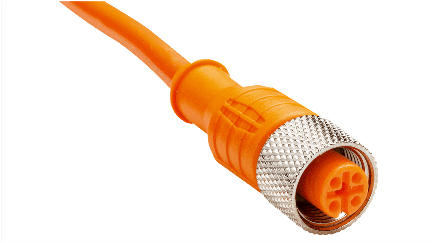 Złącze i kabel ze złączem Złącze M12 liczba rdzeni 4 długość 2m Rodzaj A Żeńskie