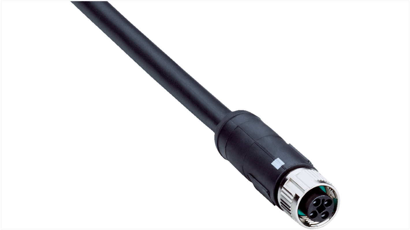 Złącze i kabel ze złączem Złącze M12 liczba rdzeni 4 długość 1.5m Rodzaj A Żeńskie