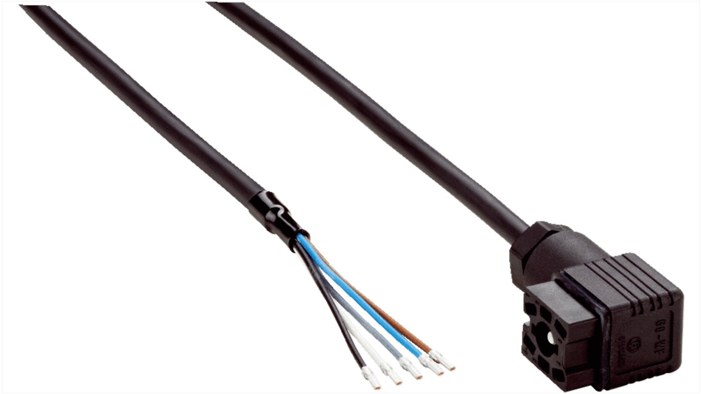 SICK Right Angle Female 6 way 6 way Unterminated Connector & Cable, 10m