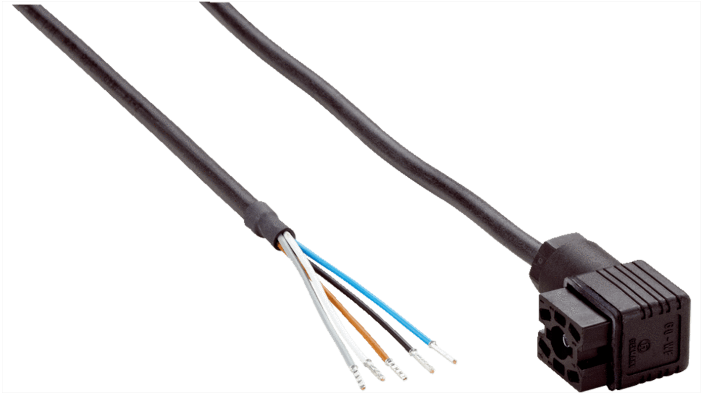 SICK Right Angle Female 6 way 6 Pin Socket to 6 way Connector & Cable, 10m
