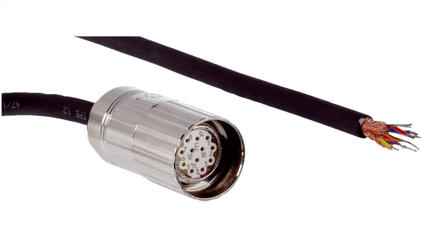 Złącze i kabel Złącze A M23 liczba rdzeni 12 długość 5m Rodzaj A Żeńskie