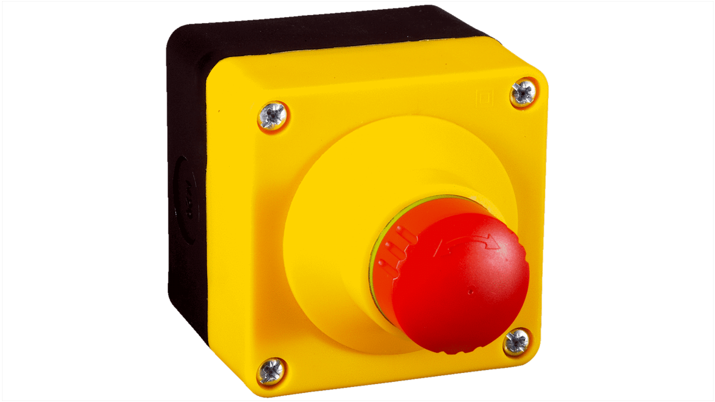 SICK ES21 Series Emergency Stop Push Button, Surface Mount, 2NC, IP65