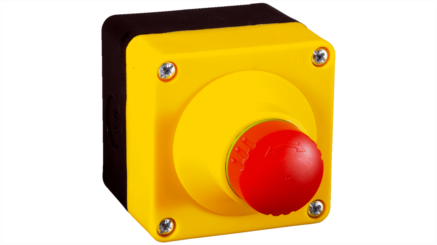 Sick ES21 Series Emergency Stop Push Button, Surface Mount, 2NC, IP65