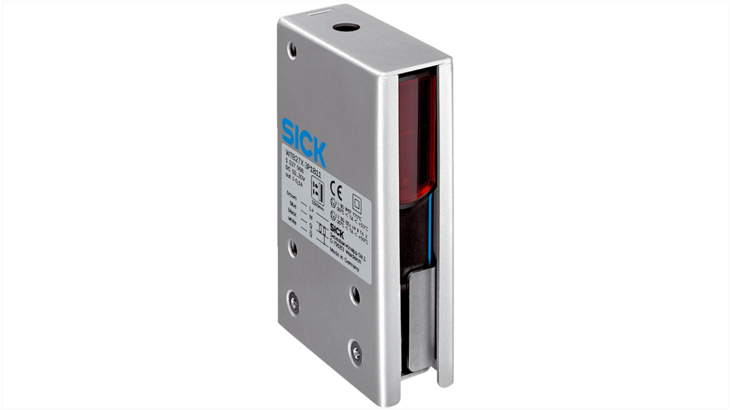 Rs-Online Sensore fotoelettrico Rettangolare SICK rilevamento 300 mm uscita PNP