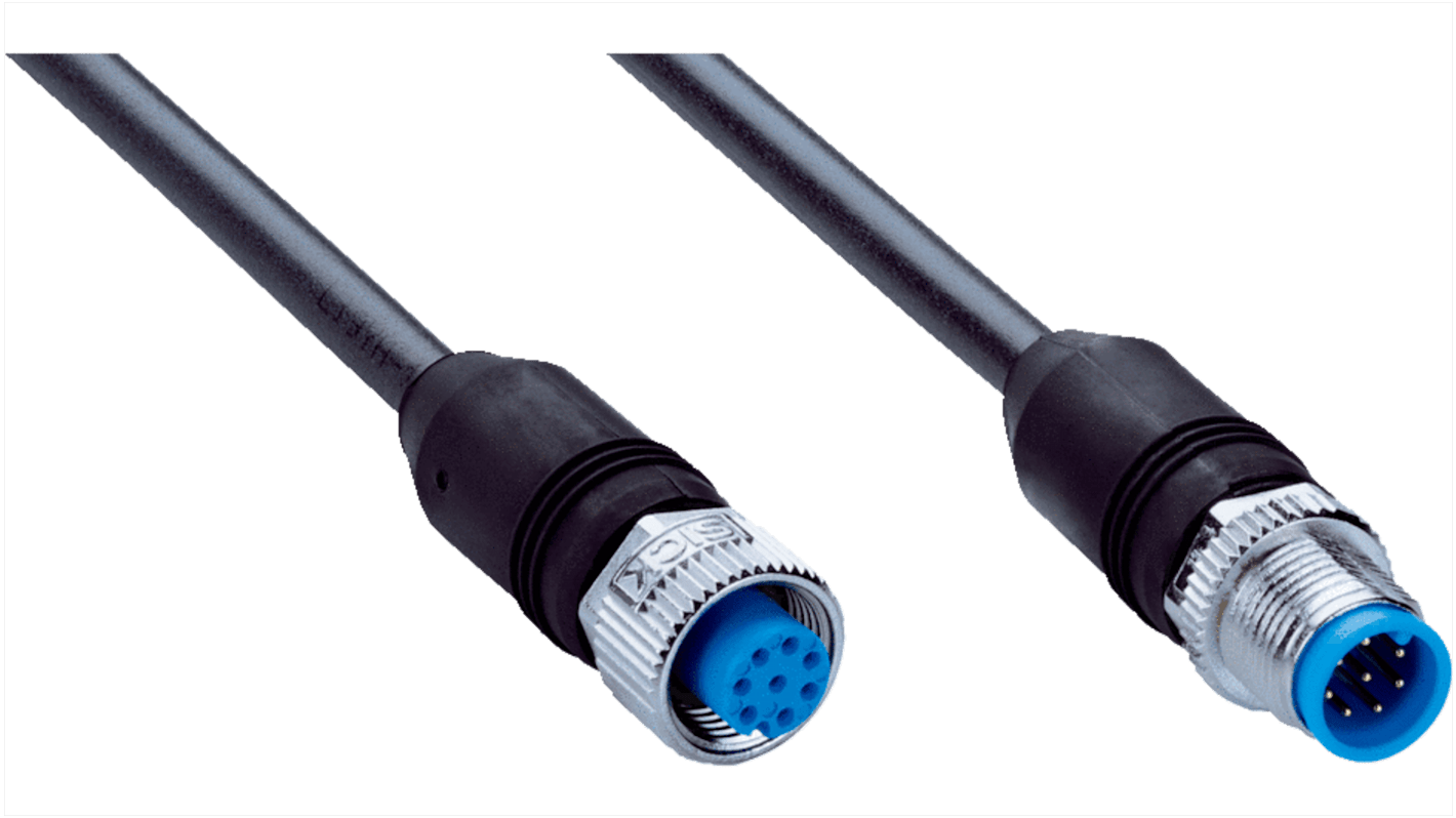 Złącze i kabel ze złączem Złącze M12 liczba rdzeni 8 długość 1.5m Rodzaj A Żeńskie Złącze B Złącze M12