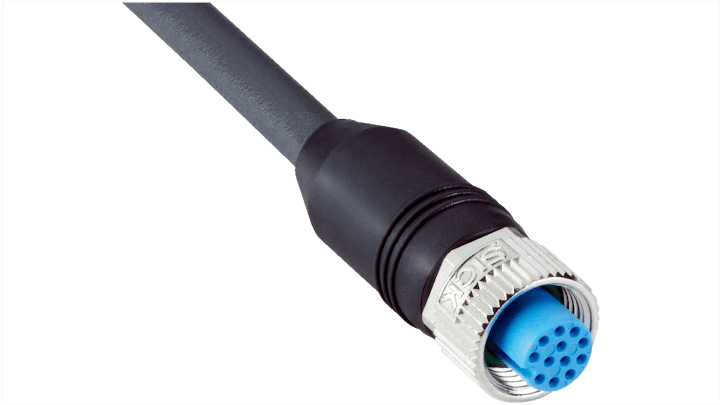 Złącze i kabel ze złączem Złącze M12 liczba rdzeni 12 długość 5m Rodzaj A Żeńskie