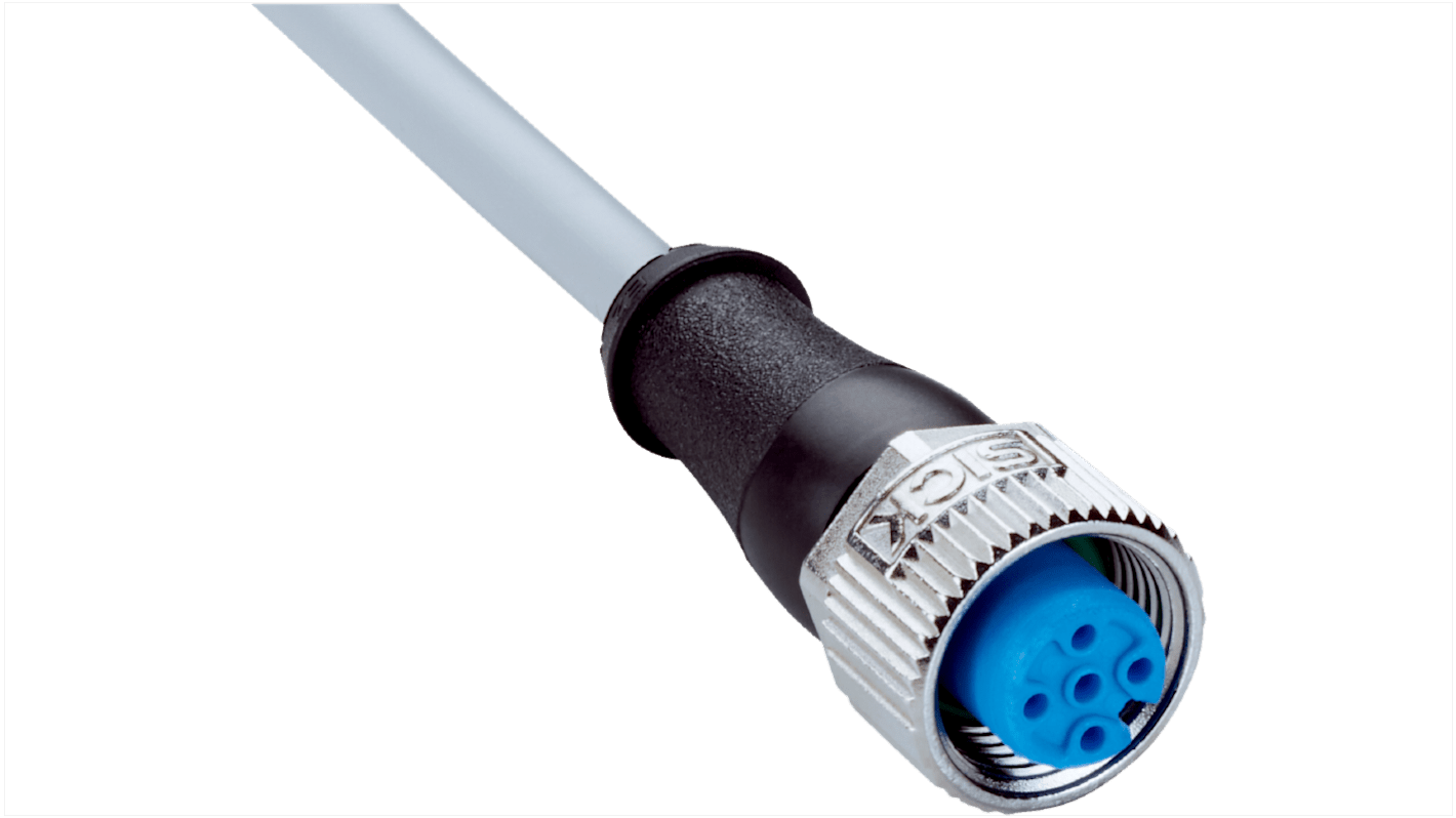 Złącze i kabel ze złączem Złącze M12 liczba rdzeni 4 długość 5m Rodzaj A Żeńskie