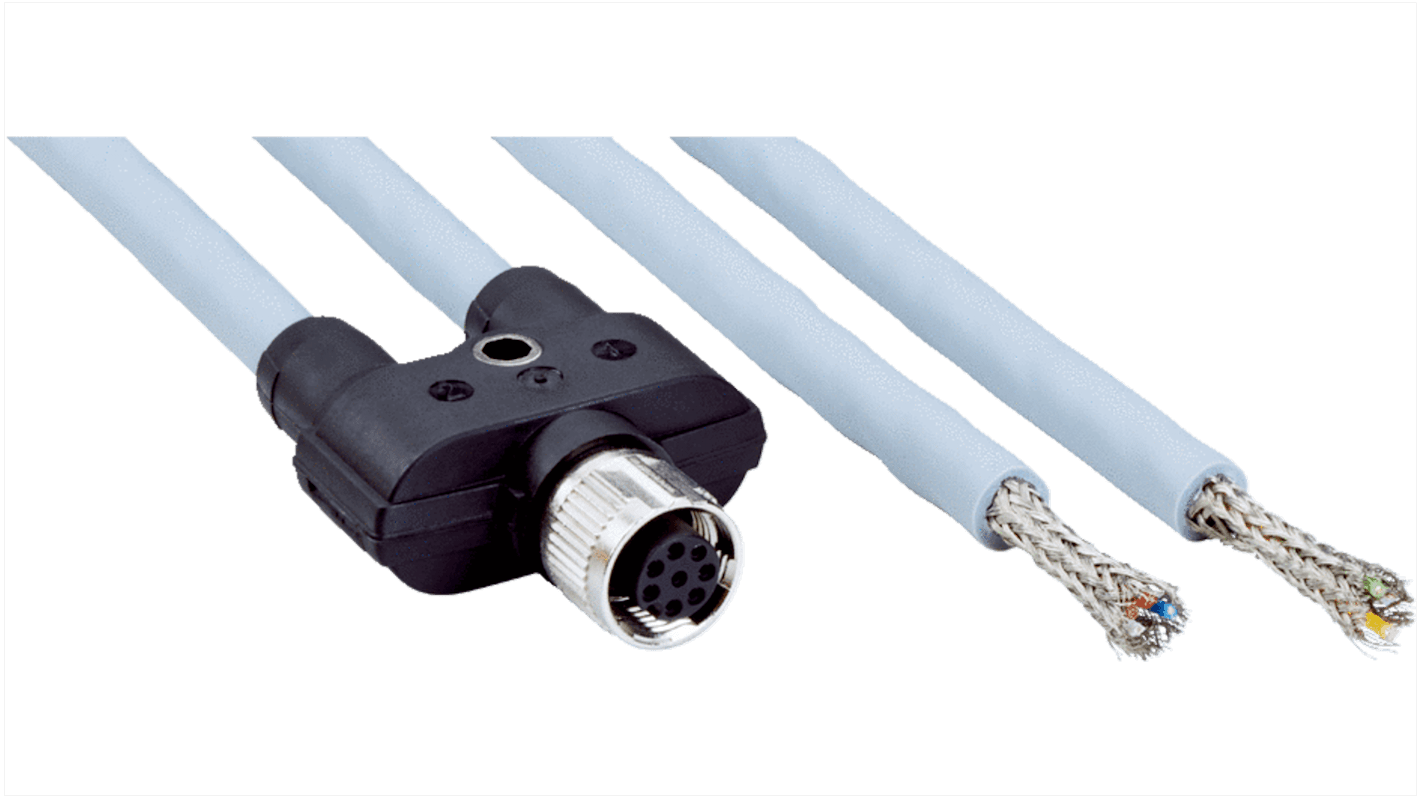 SICK Connector, M12 Connector, Plug, Female, IP65, IP67, YF2A28 Series