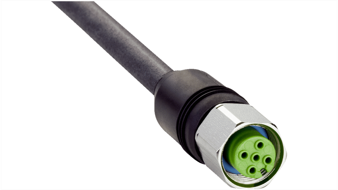 Złącze i kabel ze złączem Złącze M12 liczba rdzeni 4 długość 20m Rodzaj A Żeńskie