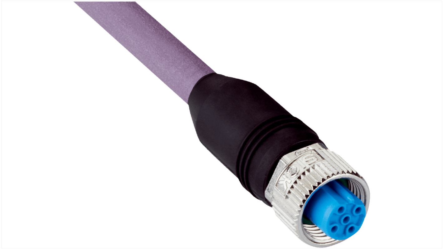 Złącze i kabel ze złączem Złącze M12 liczba rdzeni 2 długość 10m Rodzaj A Żeńskie Złącze B Flying Leads
