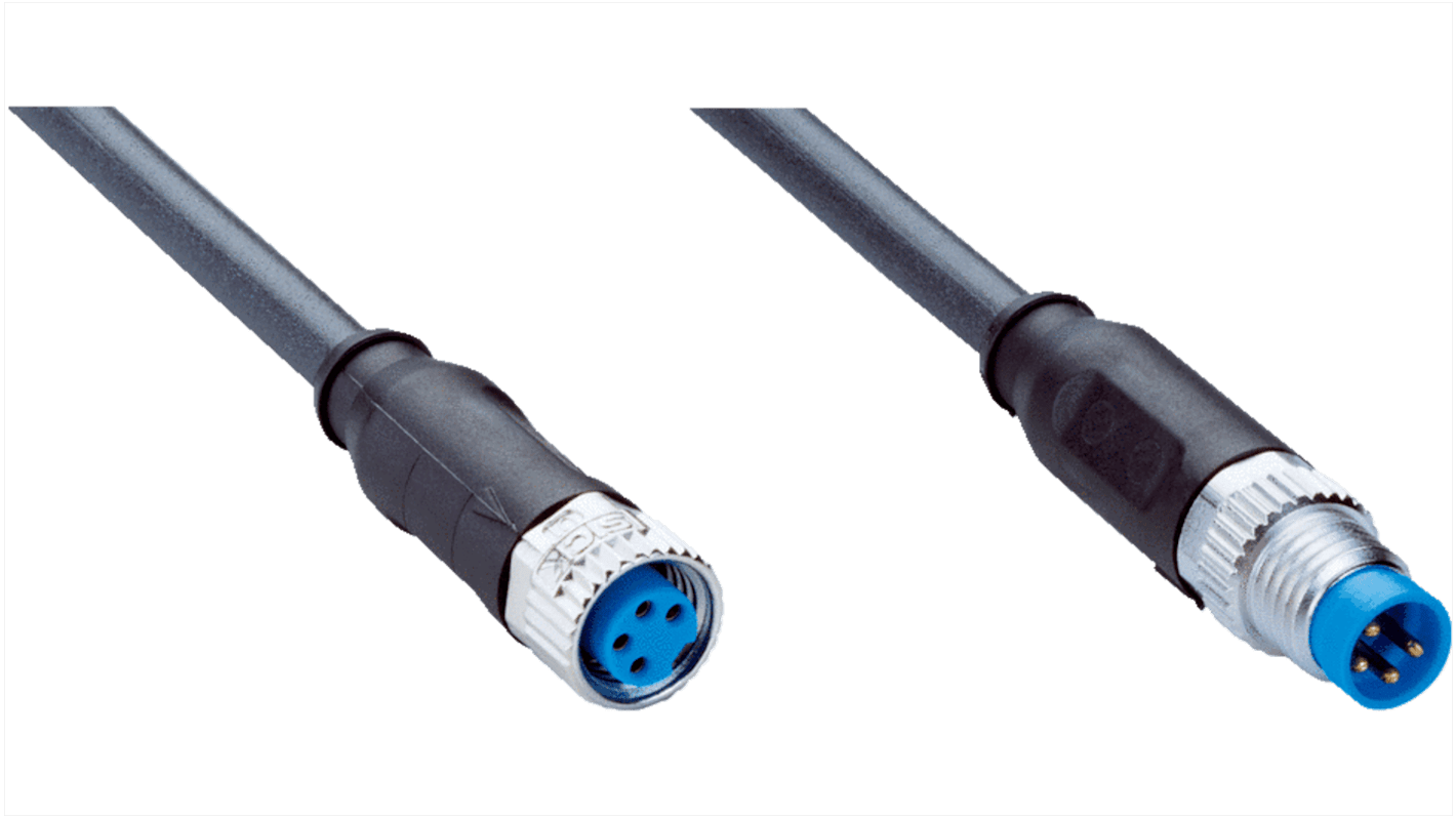 Złącze i kabel Złącze A M8 liczba rdzeni 4 długość 3m Rodzaj A Żeńskie Złącze B M8