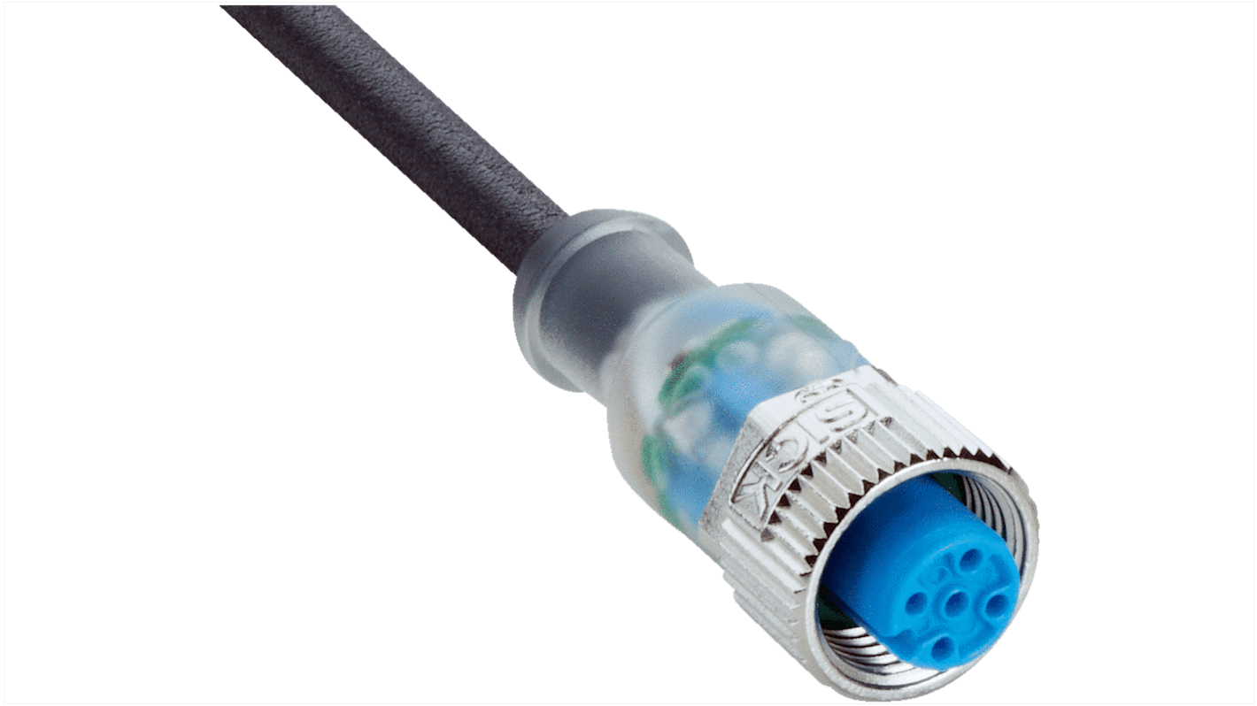 Złącze i kabel ze złączem Złącze M12 liczba rdzeni 4 długość 5m Rodzaj A Żeńskie