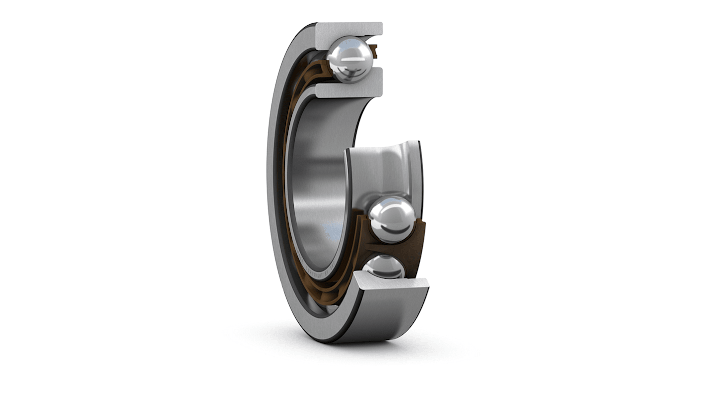 SKF 单列角接触球轴承, 30mm内径, 62mm外径, 16mm宽滚道, CN间隙, 开放型