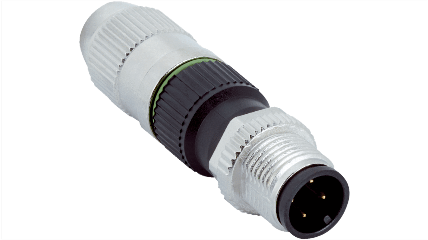 SICK Connector, Screw Mount, M12 Connector, Plug, Male, IP65, IP67, YM12U14 Series