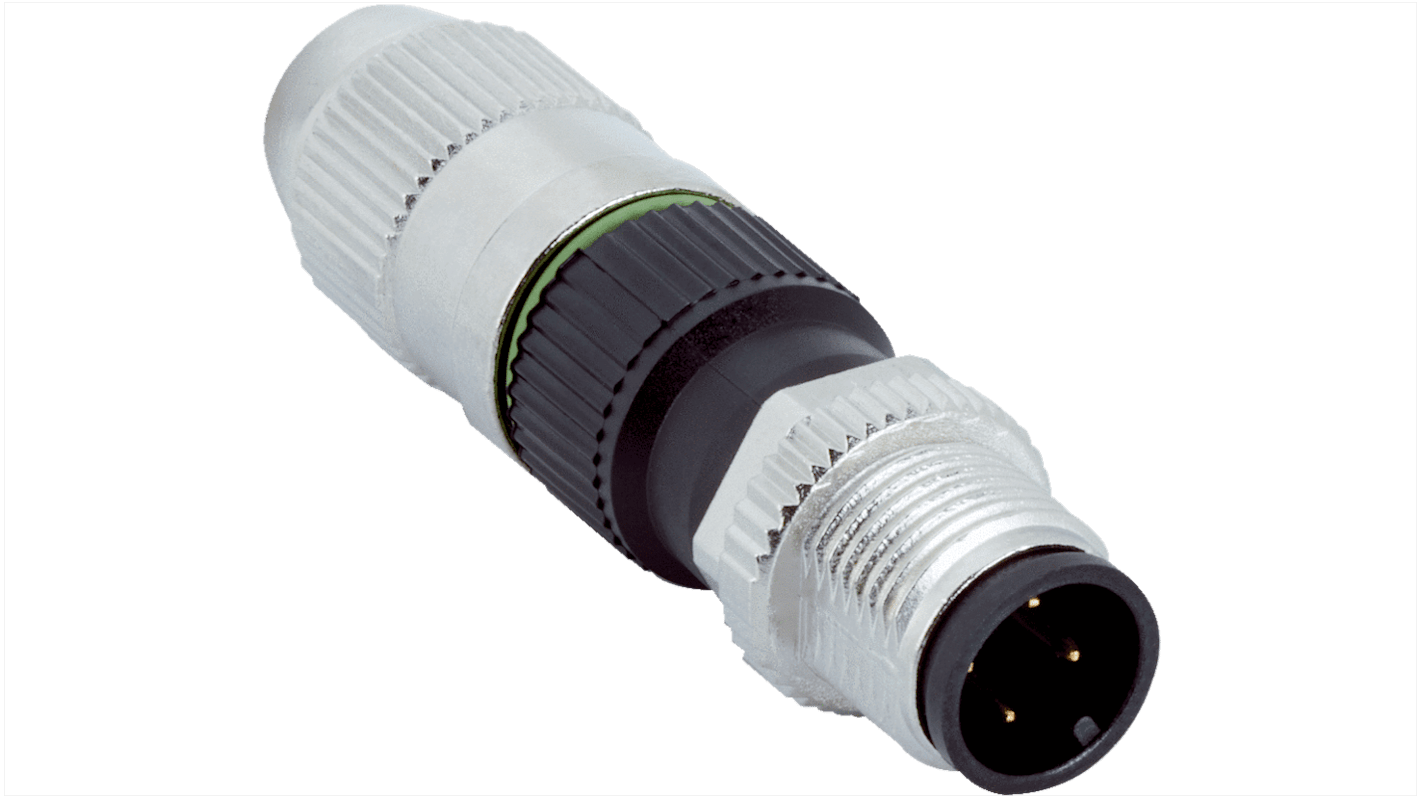 Sick Connector, Screw Mount, M12 Connector, Plug, Male, IP65, IP67, YM12U14 Series