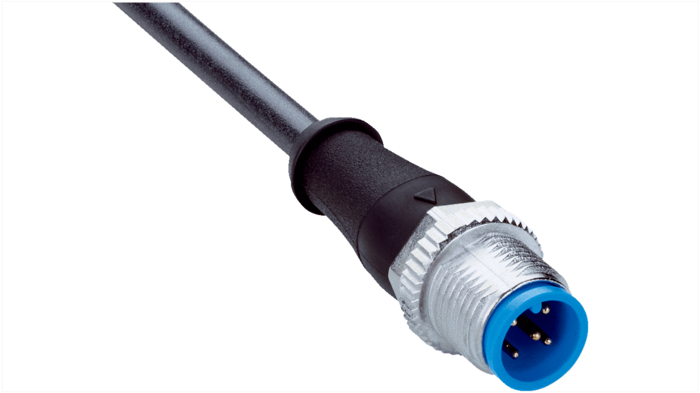 Sick Straight Male 5 way M12 to Connector & Cable, 5m