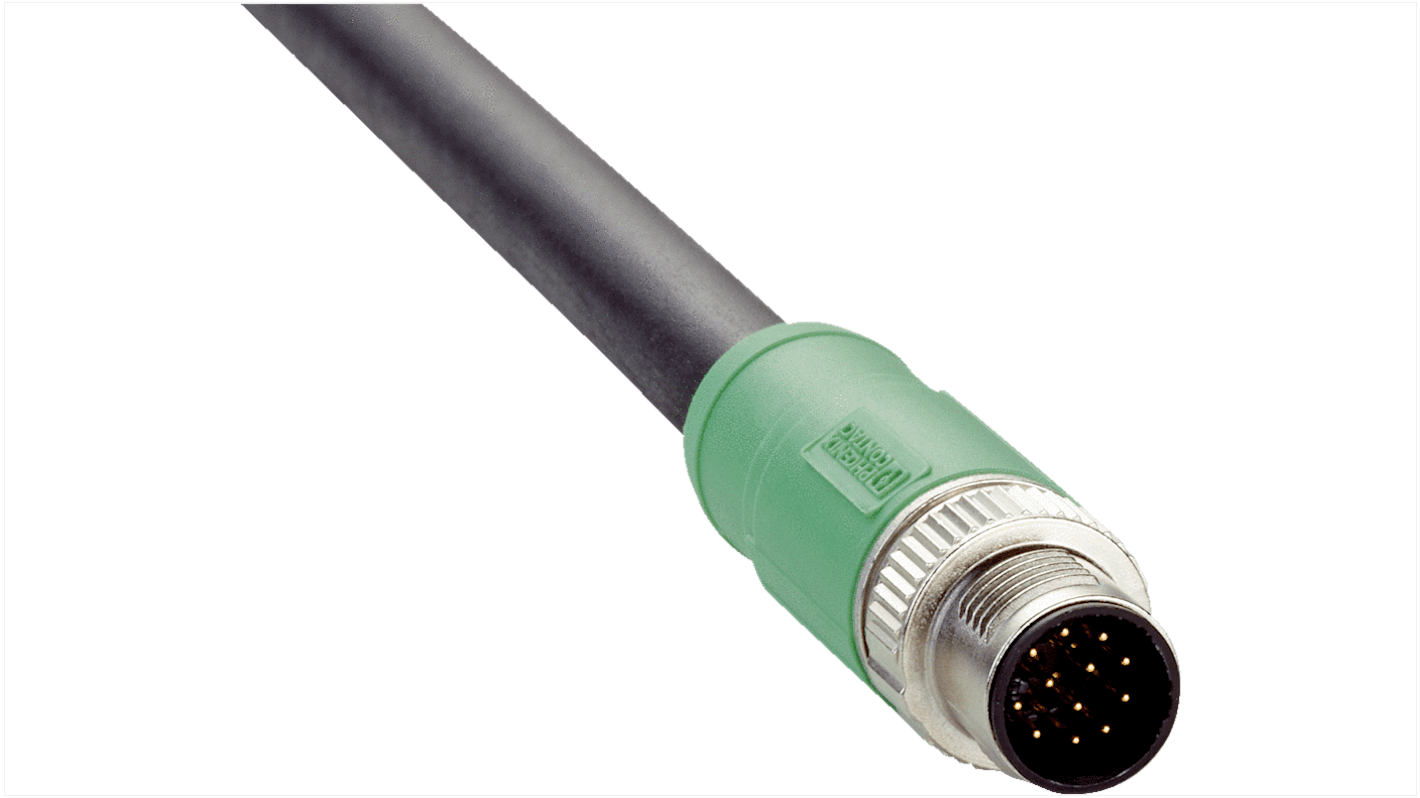 Złącze i kabel ze złączem Złącze M12 liczba rdzeni 12 długość 10m Rodzaj A Męskie Złącze B Flying Leads