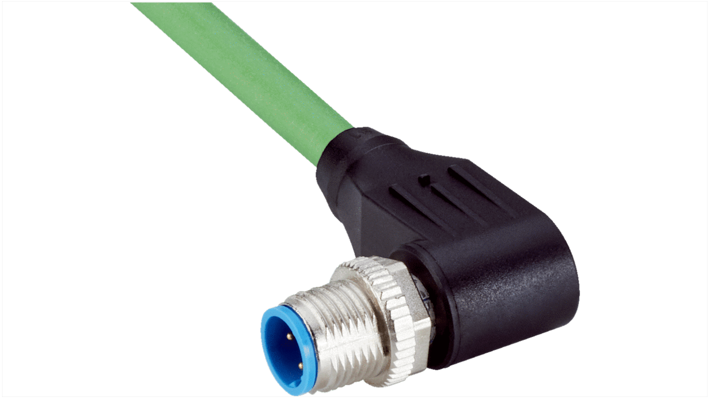 Złącze i kabel ze złączem Złącze M12 liczba rdzeni 4 długość 25m Rodzaj A Męskie Złącze B Flying Leads