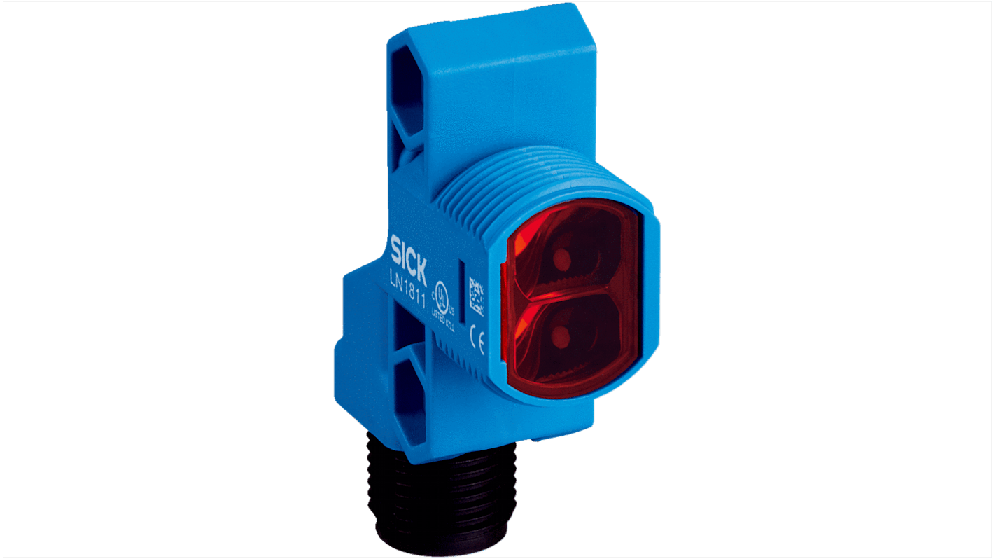 Rs-Online Sensore fotoelettrico Rettangolare SICK a retroriflessione rilevamento 5 m uscita PNP