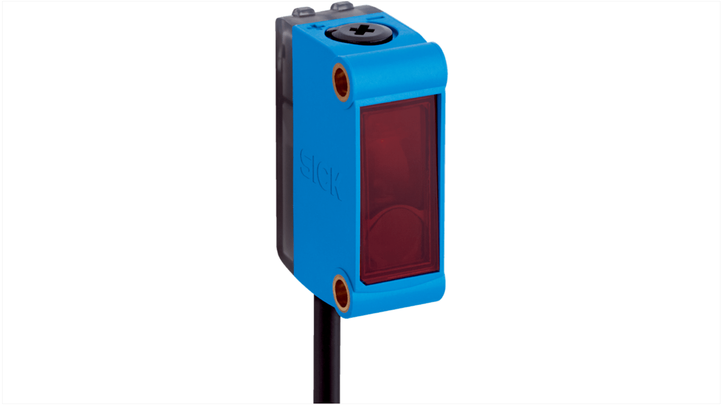 Rs-Online Sensore fotoelettrico Rettangolare SICK a retroriflessione rilevamento 6 m uscita NPN