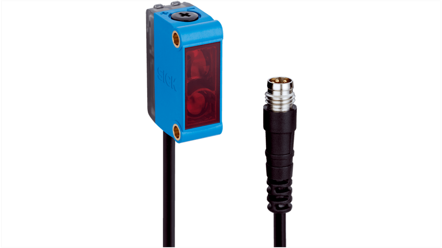 Sick Background Suppression Photoelectric Sensor, Rectangular Sensor, 250 mm Detection Range