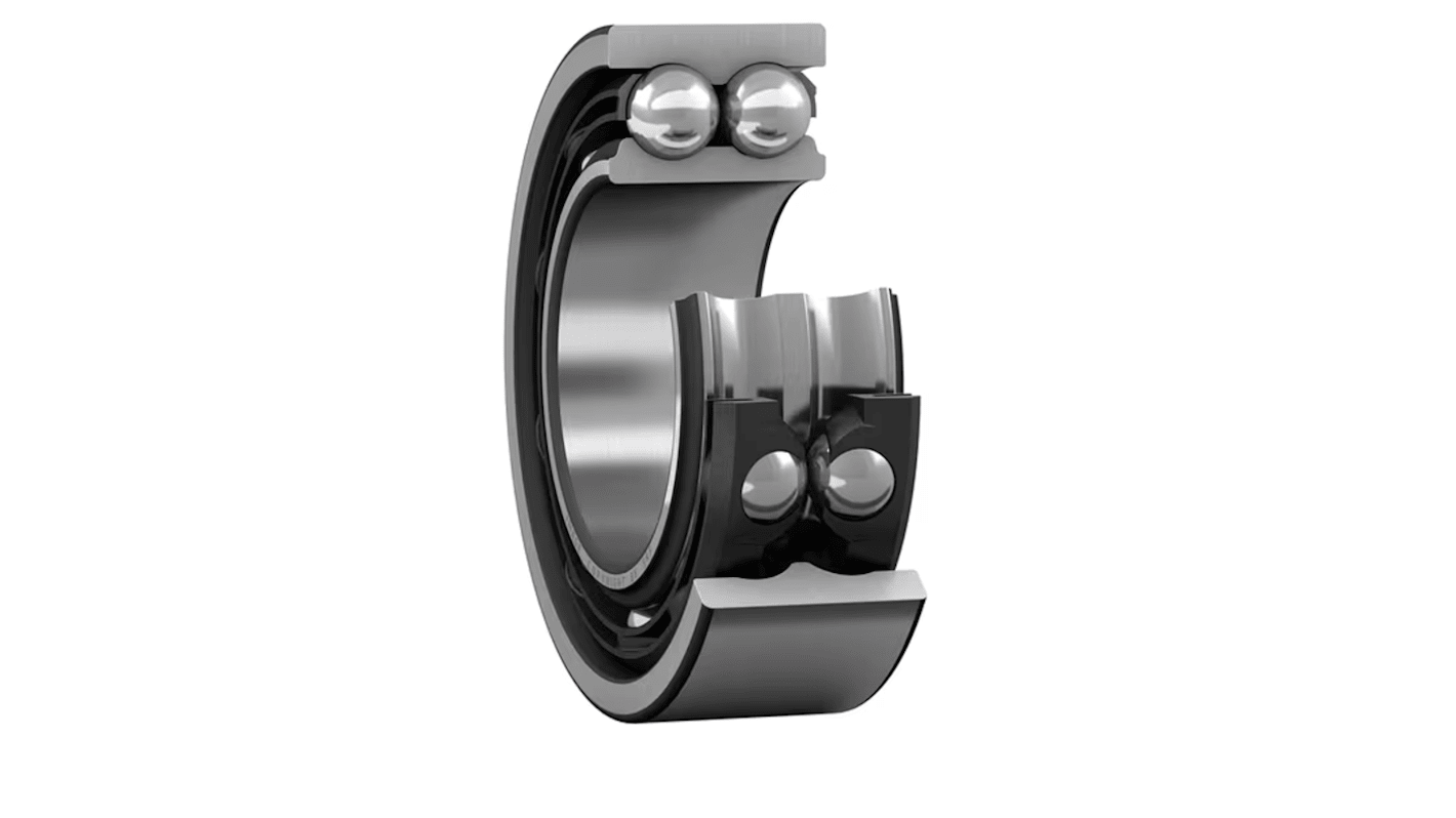 SKF Dobbeltradet vinkelkontaktkugleleje Vinkletkontaktkugleleje, 35mm I.D., 72mm U.D., Løbering bredde: 27mm