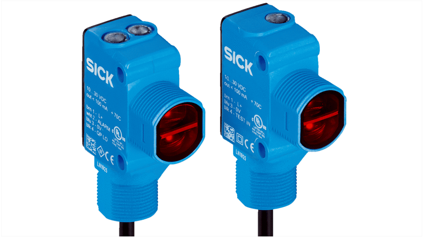 Rs-Online Sensore fotoelettrico Rettangolare SICK Attraverso il fascio rilevamento 20 m uscita PNP