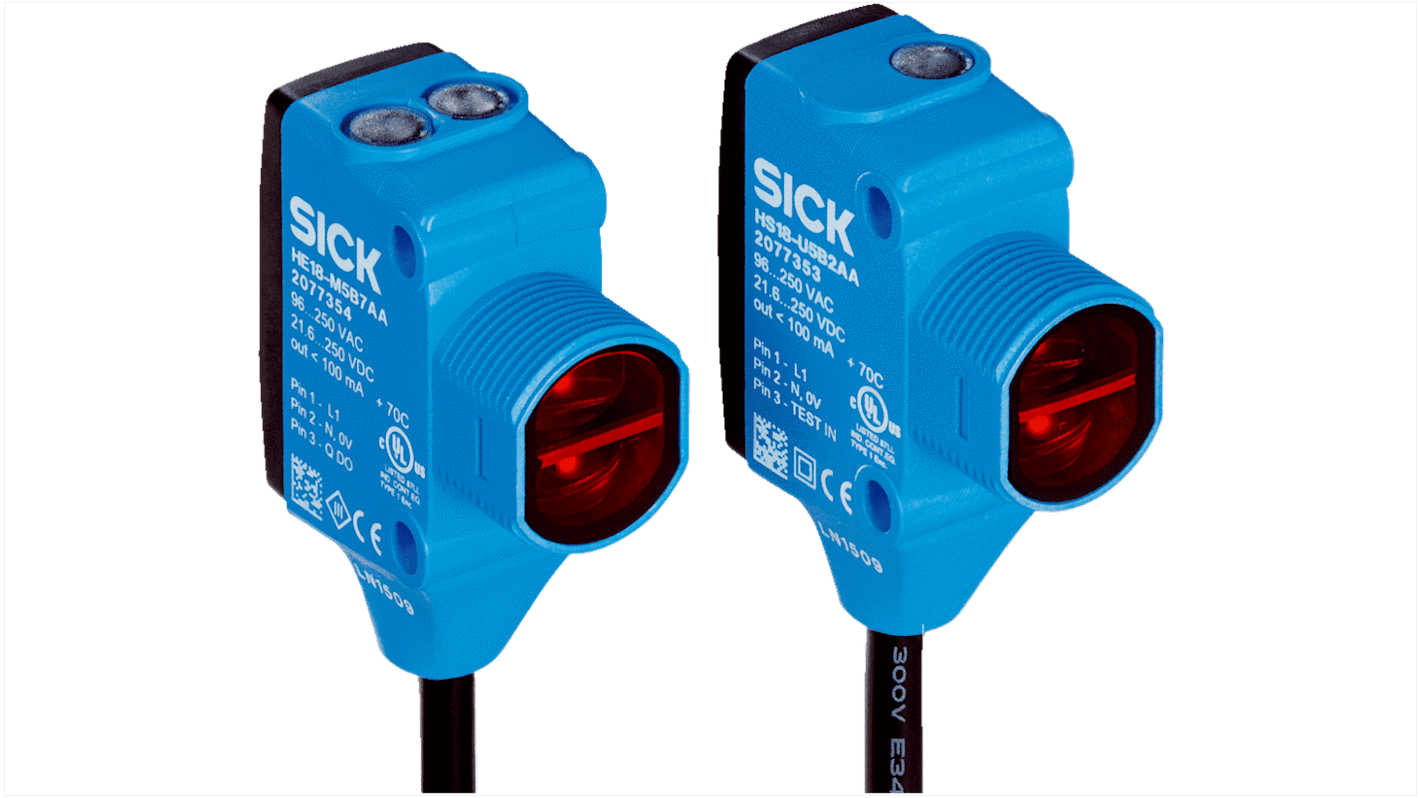 Rs-Online Sensore fotoelettrico Rettangolare SICK Attraverso il fascio rilevamento 25 m uscita MOSFET