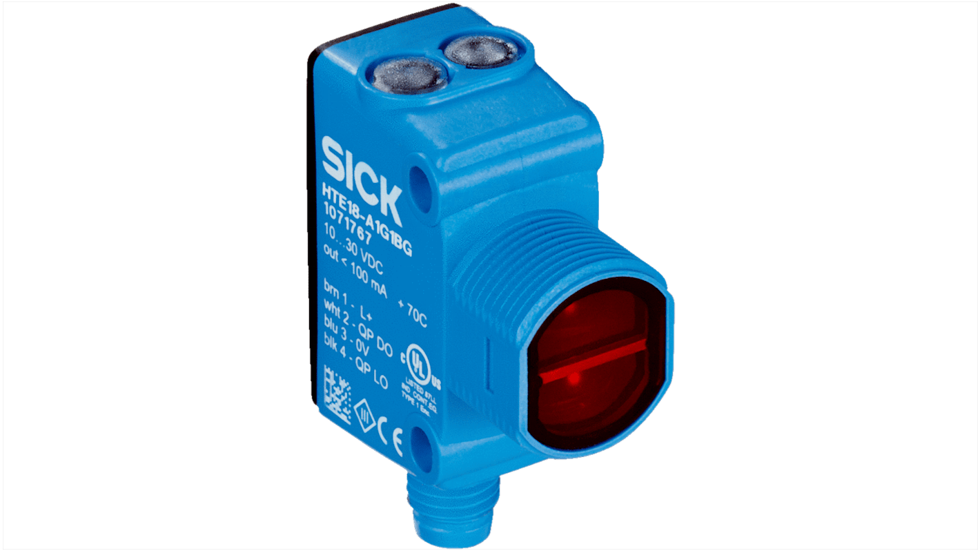 Sick Energetic Photoelectric Sensor, Rectangular Sensor, 600 mm Detection Range