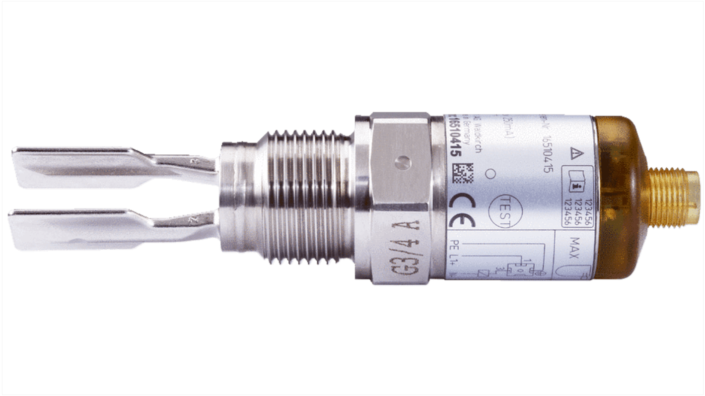 SICK LFV200 Series TDR Level Sensor Level Sensor, PNP Output, Threaded, Stainless Steel Body
