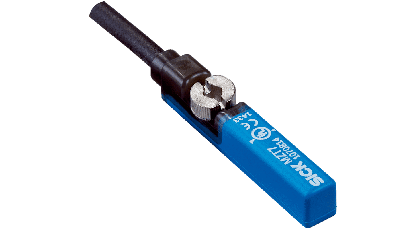 Sick T-slot Pneumatic Cylinder Sensor, IP65, IP67, 10 → 30V dc, PNP Operation, MZT7, with LED indicator