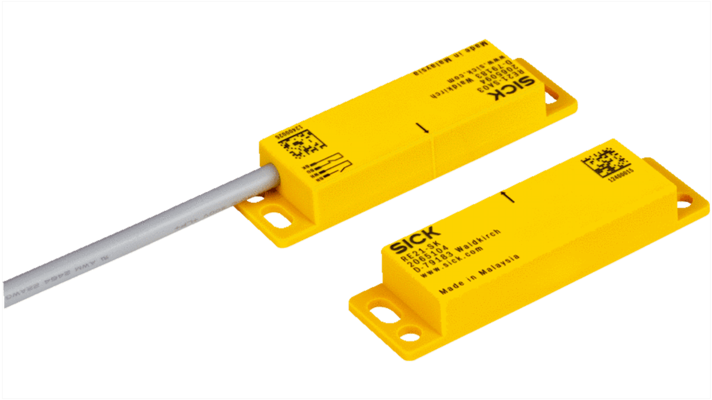 SICK RE21 Safety Switch, 1NO/1NC Actuator Included, Vistal, Magnet Lock