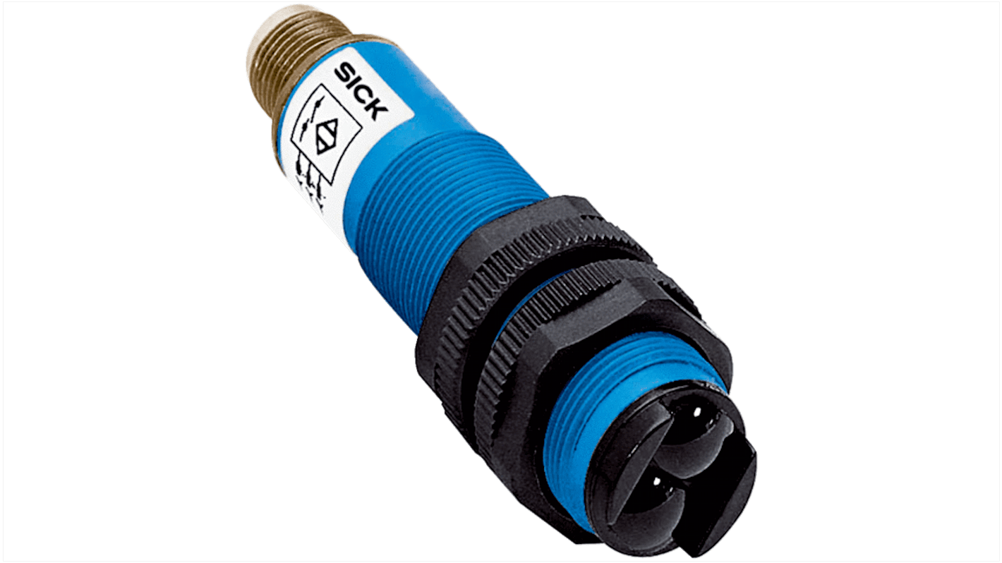 Rs-Online Sensore fotoelettrico Cilindrico SICK rilevamento 200 mm uscita TRIAC