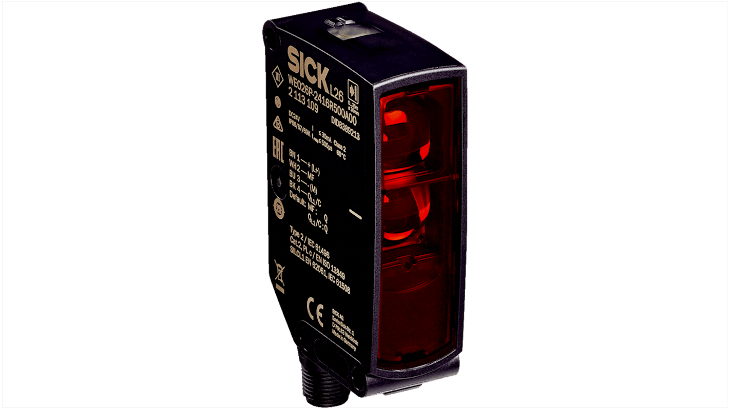 Barrera inmaterial Sick WSO26I, Receptor, 1 haces, 24 V CC, seguridad cat. 2, SILSIL 1