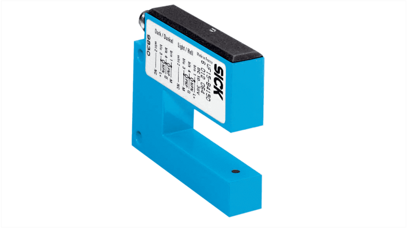 Rs-Online Sensore fotoelettrico a forcella SICK a fibra ottica rilevamento 0 2 mm uscita PNP / NPN