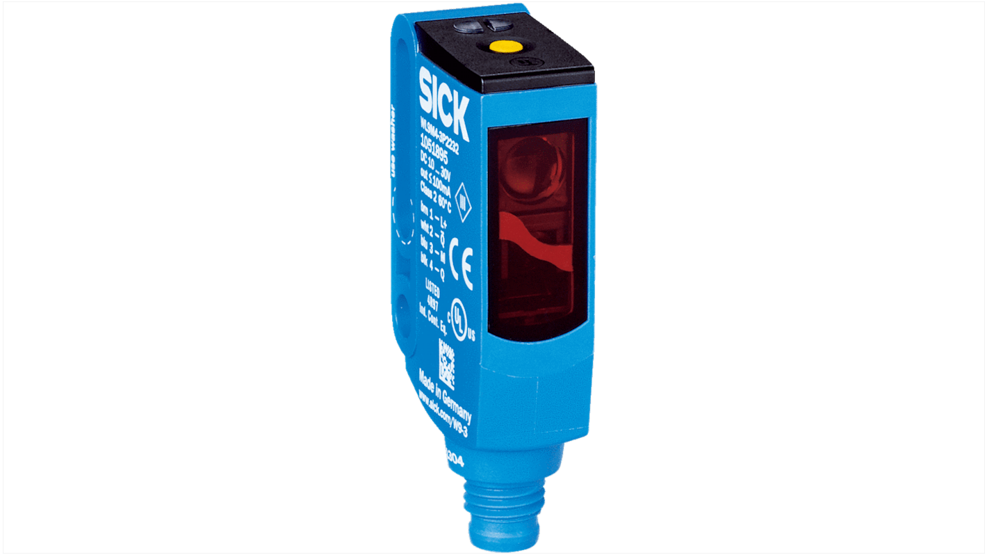 Rs-Online Sensore fotoelettrico Rettangolare SICK a retroriflessione rilevamento 5 m uscita PNP