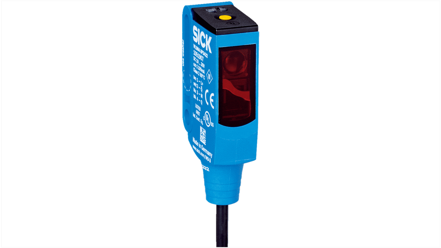 Rs-Online Sensore fotoelettrico Rettangolare SICK a retroriflessione rilevamento 5 m uscita PNP