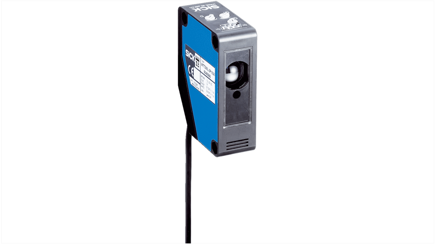 Rs-Online Sensore fotoelettrico Rettangolare SICK Soppressione di sfondo rilevamento 18000 mm uscita PNP
