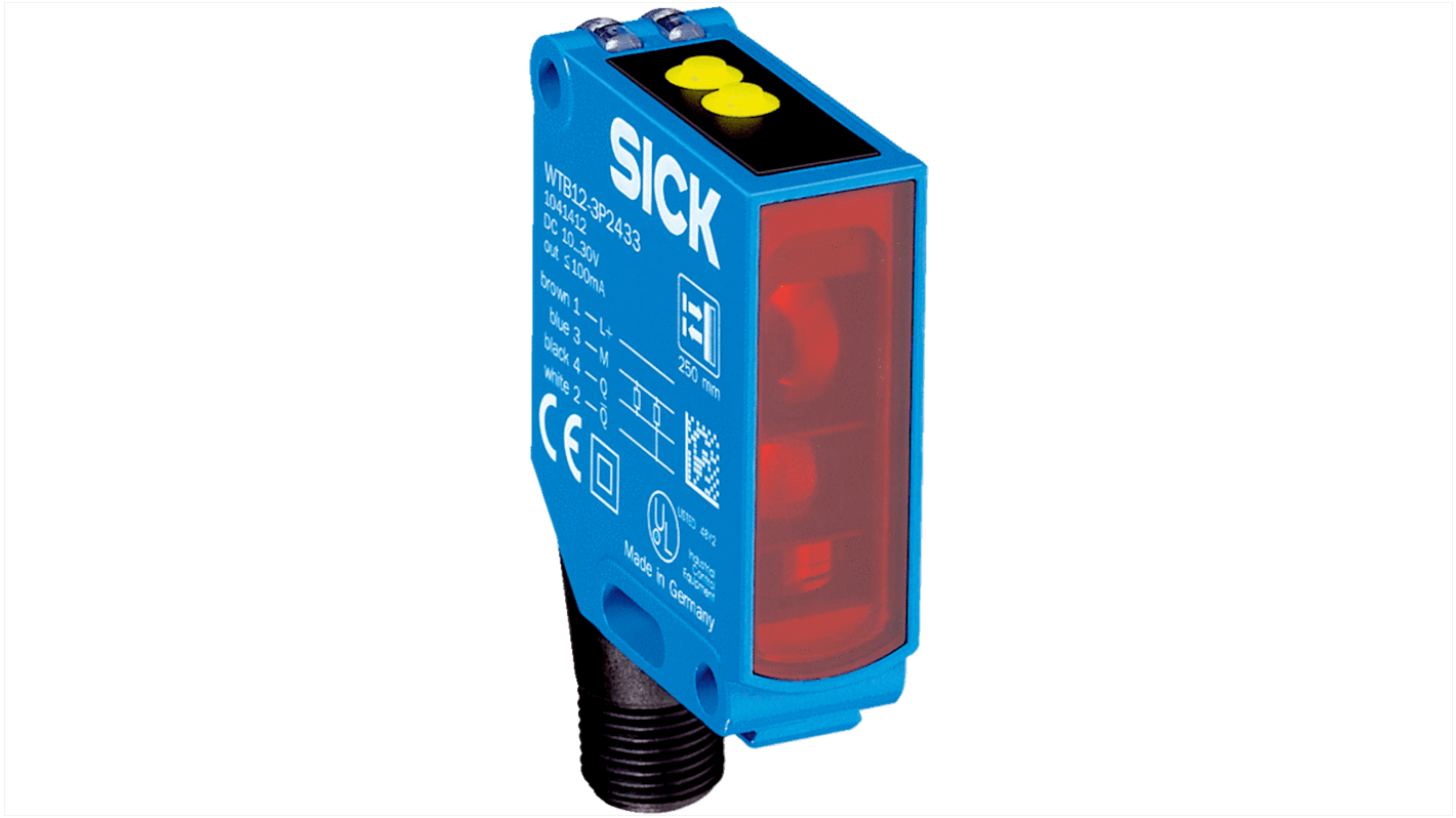 Sick Background Suppression Photoelectric Sensor, Rectangular Sensor, 600 mm Detection Range