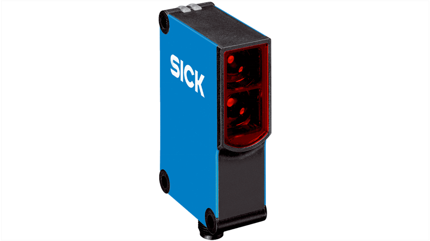 Fotocélula rectangular Sick, Sistema Supresión de Fondo, alcance 1600 mm, salida Aislado eléctricamente, relé, 2 m, 5