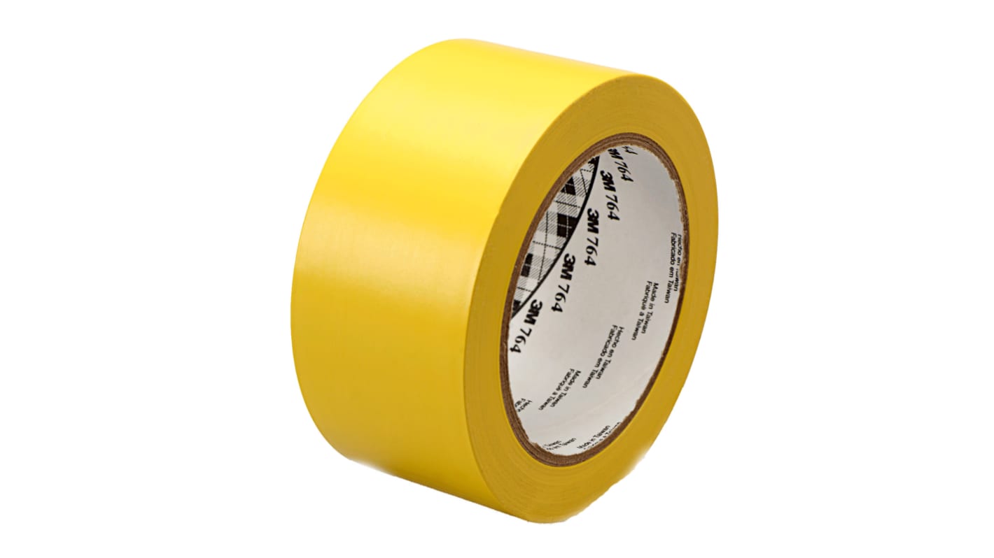 3M 767 Vinyl Trassierband Rot, Weiß Typ Klebeband für Fußböden, Stärke 0.13mm, 2Zoll x 1296Zoll