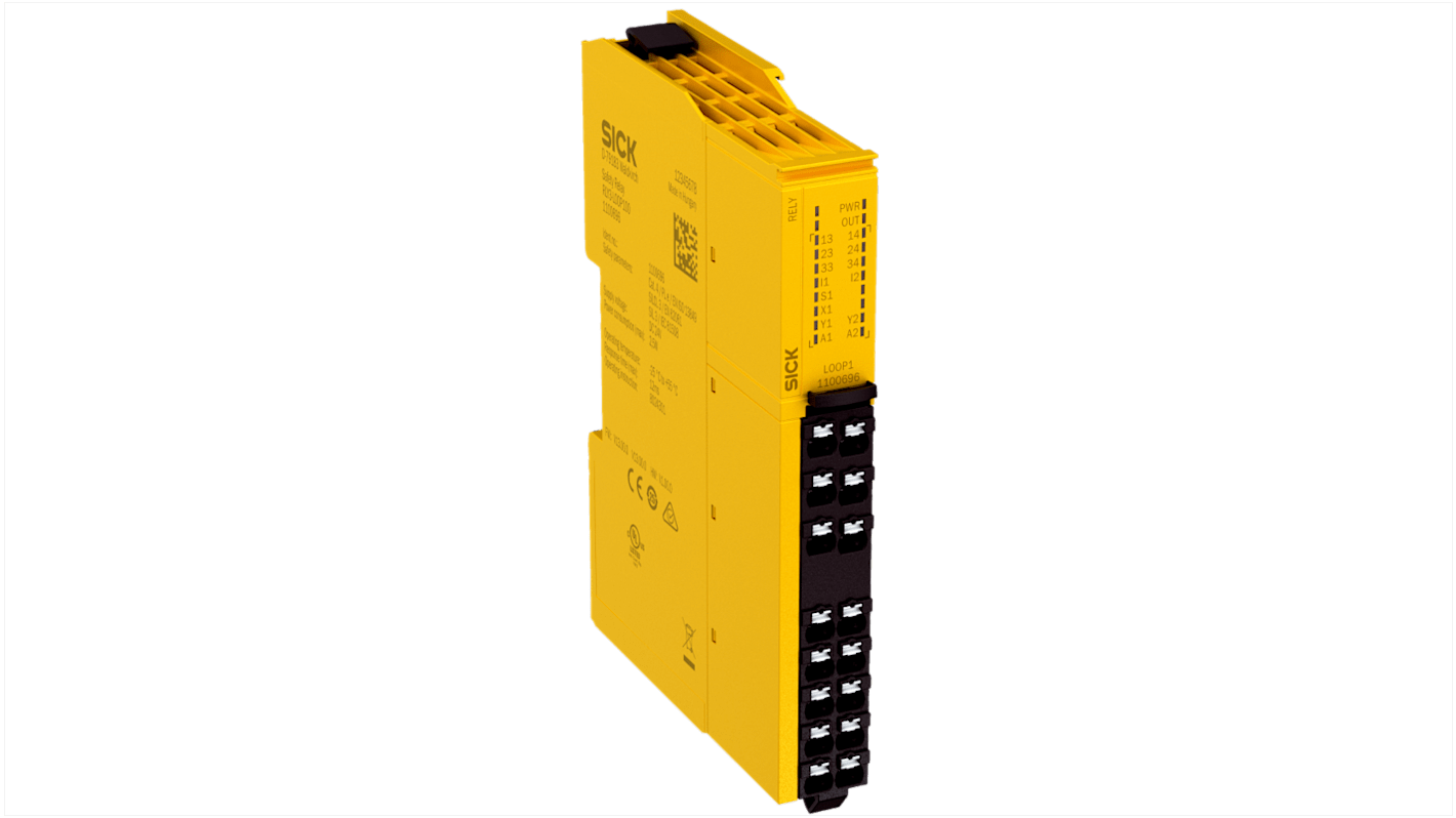 SICK ReLy RLY3 Emergency Stop Safety Relay, 24V dc, Dual-Channel, 2 Safety Contacts