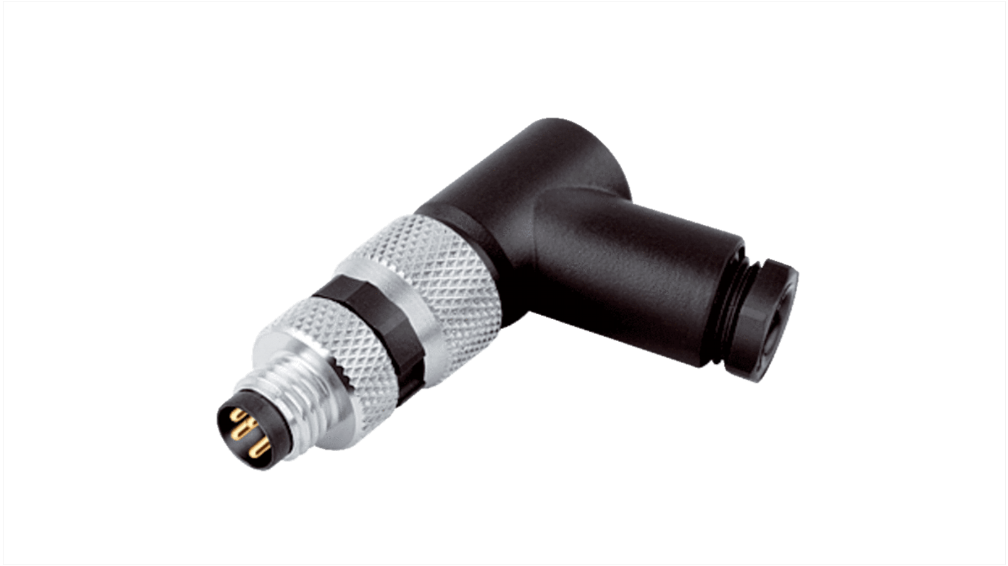 Sick Connector, Screw Mount, M8 Connector, Plug, Male, IP67, STE Series